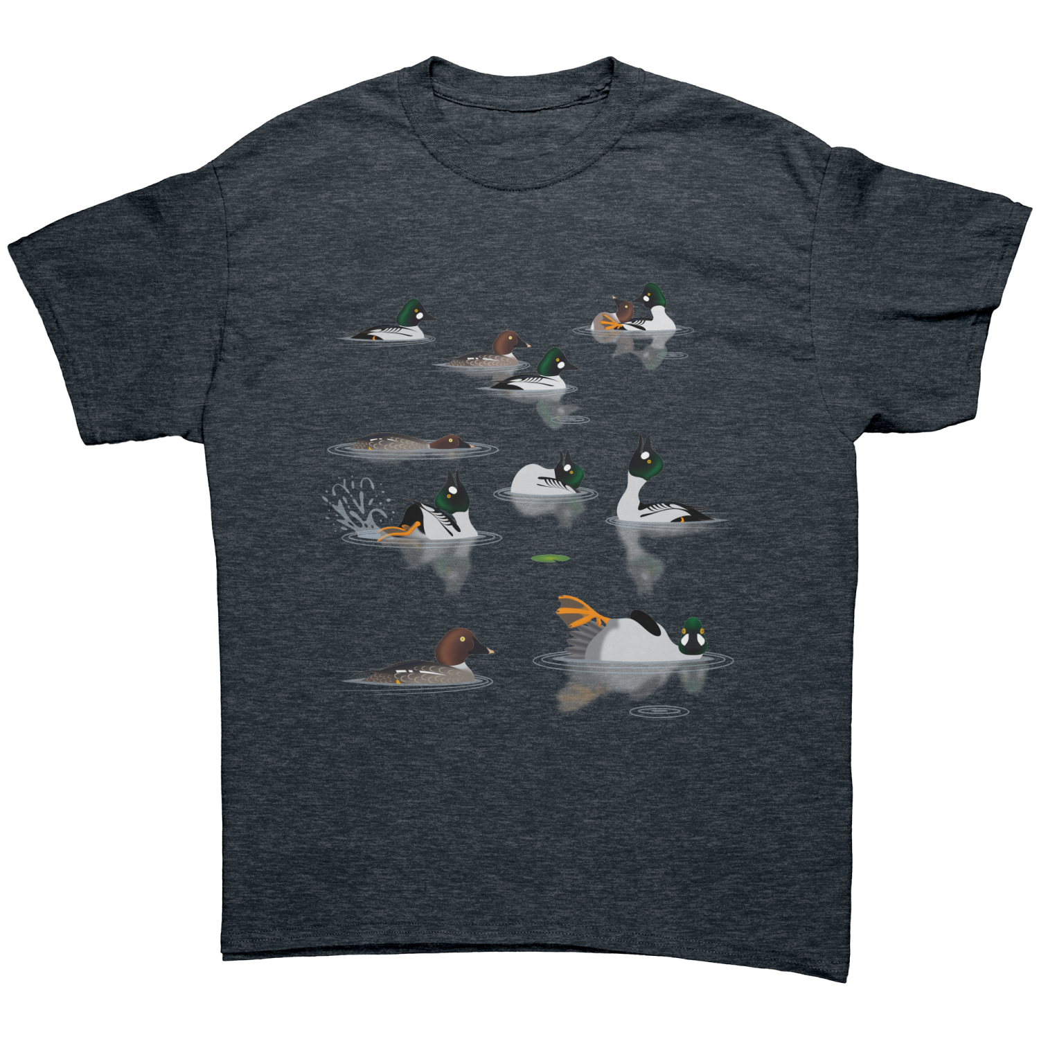 Goldeneye Ducks Courtship Dark Heather Mockup thumb.750x750 23